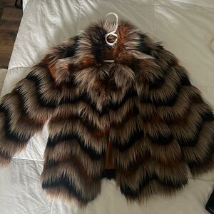 ABS Allen Schwartz faux fur coat